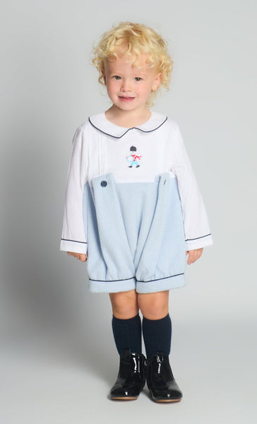 Beau Kid Traditional Baby Boys Blue Soldier Romper 2501 ~ 0-24m