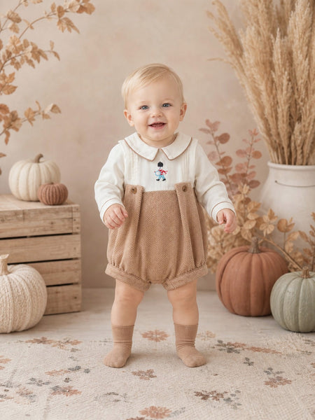 Beau Kid Traditional Baby Boys Camel Soldier Romper