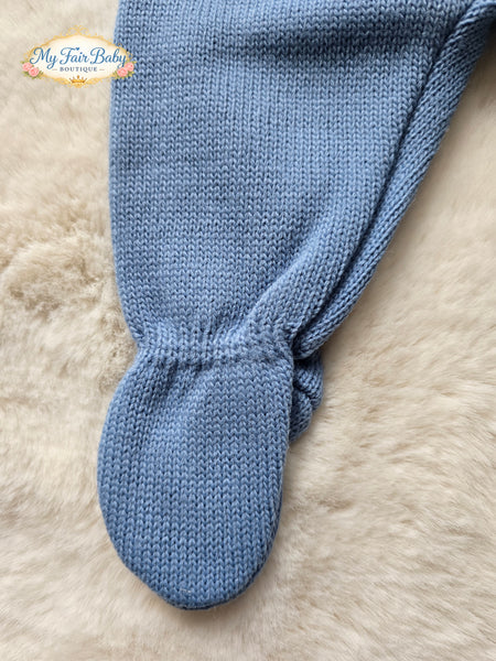 Spanish Baby Boys Cobalt Blue Knitted 3PC Set R778 ~ 0-3 months