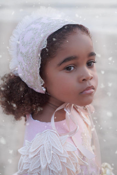 Ela Confeccion AW25 Spanish Girls Pink Ruffled Lace Dress - MADE TO ORDER