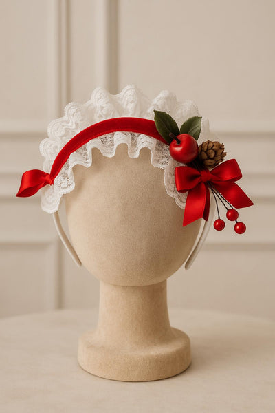 Sonata AW25 Spanish Girls Red Christmas Headband - MADE TO ORDER