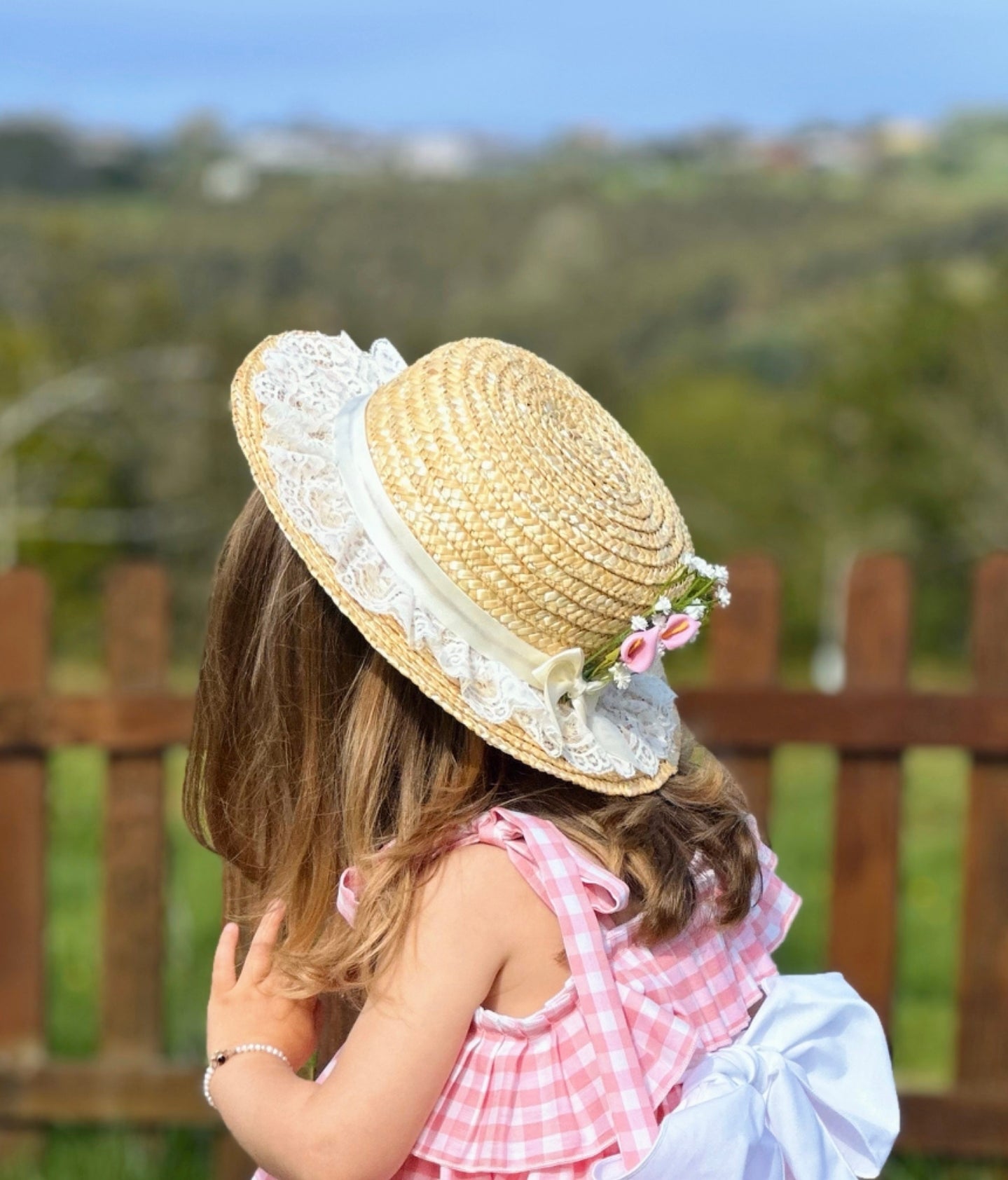 Sonata Infantil Spanish Girls Boater Sunhat - MADE TO ORDER