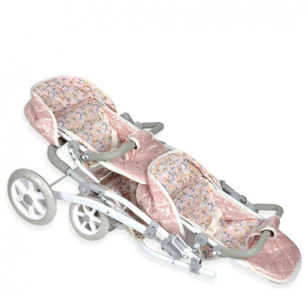 Spanish Arias Pink Fantasy Twin Dolls Pram 40874 (77cm) - IN STOCK NOW
