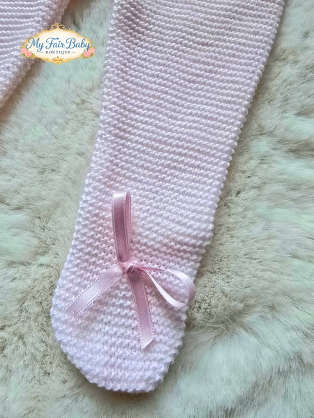 Spanish Creaciones Gavidia Baby Girls Pink Knitted 3pc Set 8213 ~ 3m