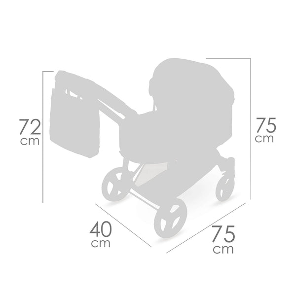 Spanish DeCuevas 3x1 Convertable Pink Sophie Pram 81675 (72cm) - IN STOCK NOW