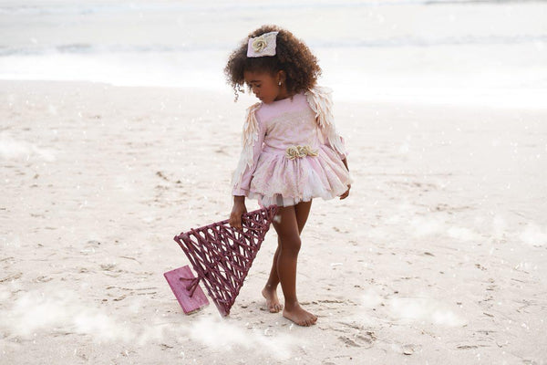 Ela Confeccion AW25 Spanish Girls Pink Ruffled Lace Dress - MADE TO ORDER