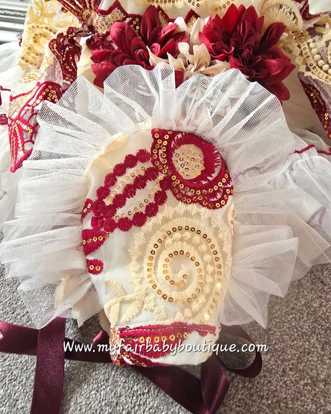 Ela Confeccion Girls Luxury Tulle Xmas Puffball Dress Set ~ 4y