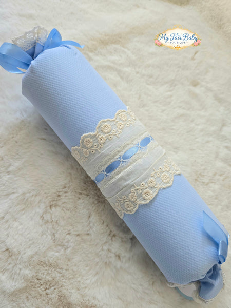 Spanish Baby Boys/Girls Ribbon & Lace Anti-Roll Cushions