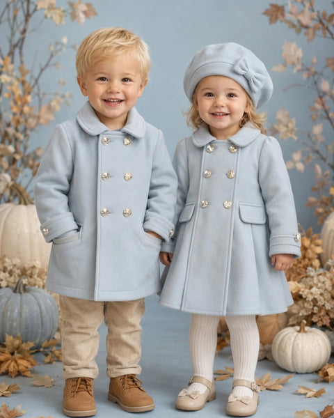 Beau Kid Traditional Boys Blue Coat ~ 12m-5y