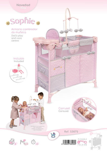 DeCuevas Spanish Pink Sophie 9X1 Dolls Travel Station 53075 ~ IN STOCK NOW