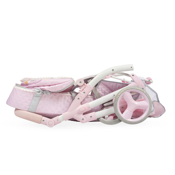 Spanish DeCuevas 3x1 Convertable Pink Sophie Pram 81675 (72cm) - IN STOCK NOW