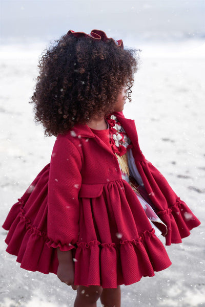 Ela Confeccion AW25 Spanish Girls Red Coat & Bonnet - MADE TO ORDER