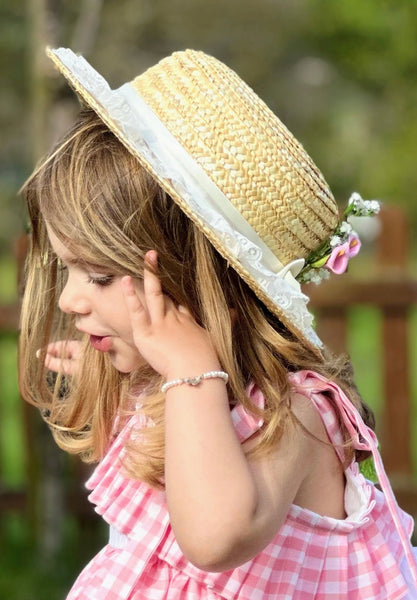 Sonata Infantil Spanish Girls Boater Sunhat - MADE TO ORDER
