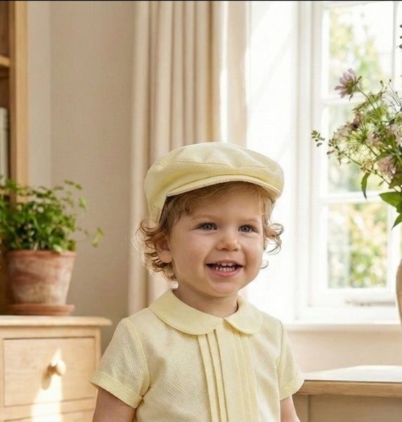 Sonata Infantil SS26 Boys Pique Cap VE2429 ~ 3 Colours - MADE TO ORDER