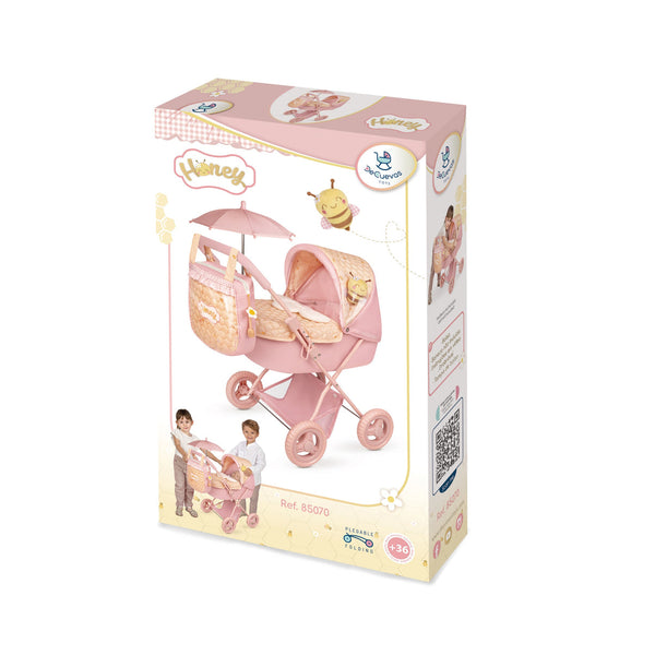 Spanish DeCuevas My First Pink Honey Dolls Pram 60cm 85070 - PREORDER