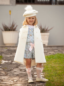 Sonata AW23 Spanish Girls Classic Cream Coat IN2323 - MADE TO ORDER