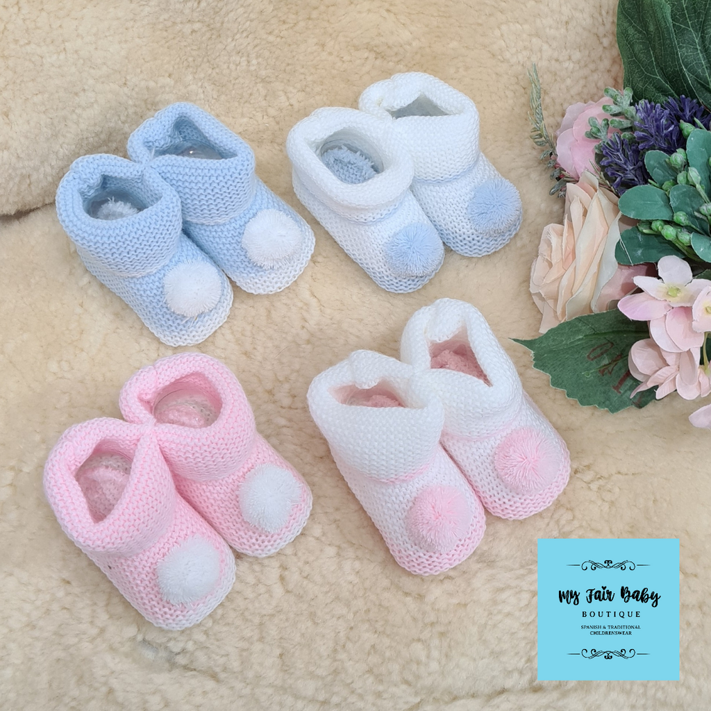 Baby pom shop pom booties