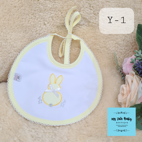 Traditional Baby Bunny Towelling Bibs
