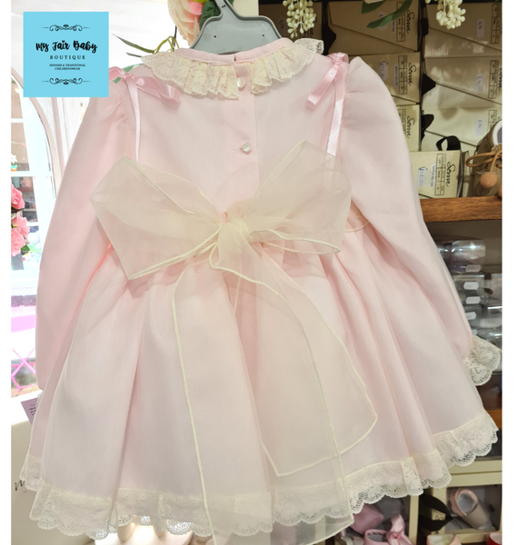 Sonata AW22 Pink Angele Smocked Puffball Dress - MADE TO ORDER