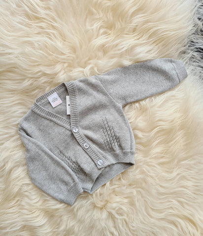 Traditional Baby Boys Grey Cardigan - 3,36m