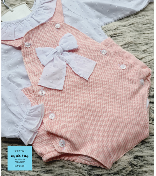 Traditional Baby Girls Pink Taylor Romper Set ~ 24m NON RETURNABLE