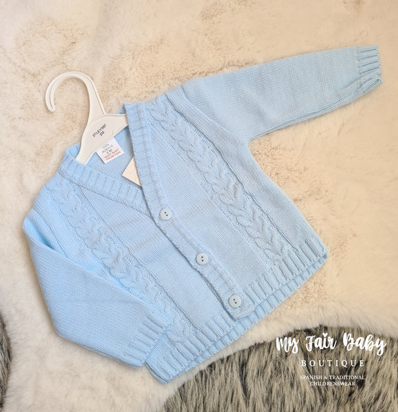 Traditional Baby Boys Cable Knit Cardigans - 3-36m