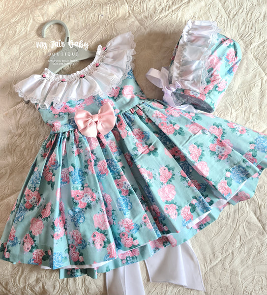 Sonata SS23 Spanish Girls Floral Summer Dress VE2308 - 2 years - IN STOCK NOW