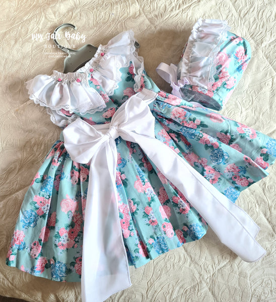 Sonata SS23 Spanish Girls Floral Summer Dress VE2308 - 2 years - IN STOCK NOW