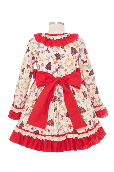 Ricittos AW22 Spanish Older Girls Christmas Dress - 5,12y - NON RETURNABLE