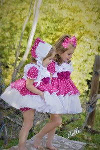 Ela Confeccion SS22 Fushia Pink Bella Puffball Dress - MADE TO ORDER