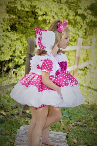 Ela Confeccion SS22 Fushia Pink Bella Puffball Dress - MADE TO ORDER