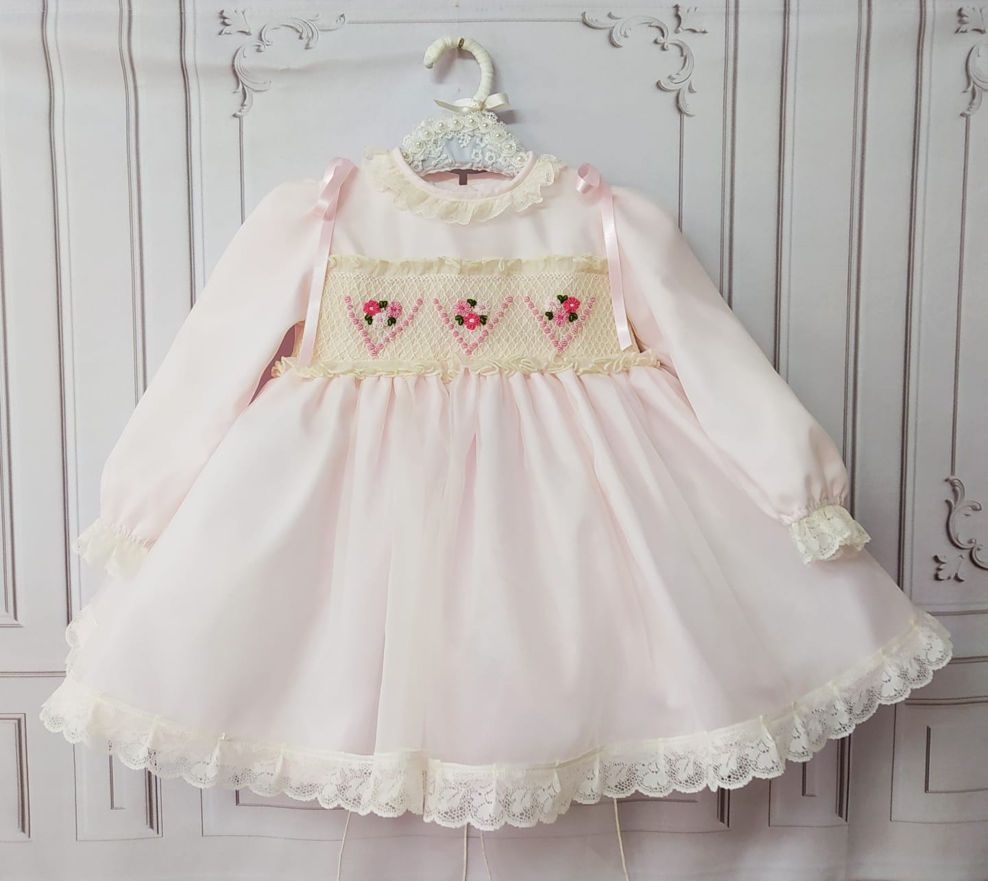 Sonata AW22 Pink Angele Smocked Puffball Dress - MADE TO ORDER