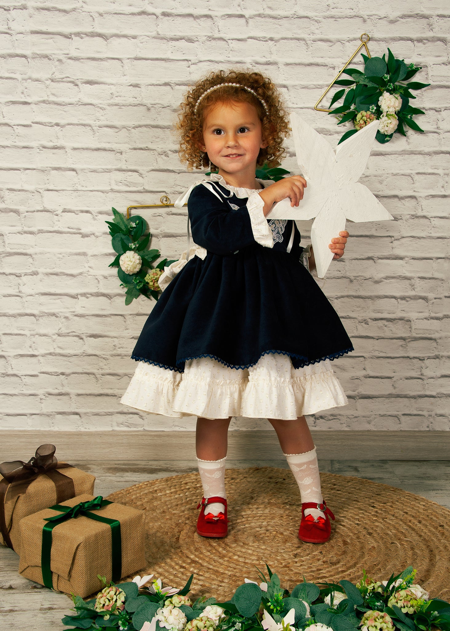 Sonata AW21 Navy Amelie Dress - MADE TO ORDER