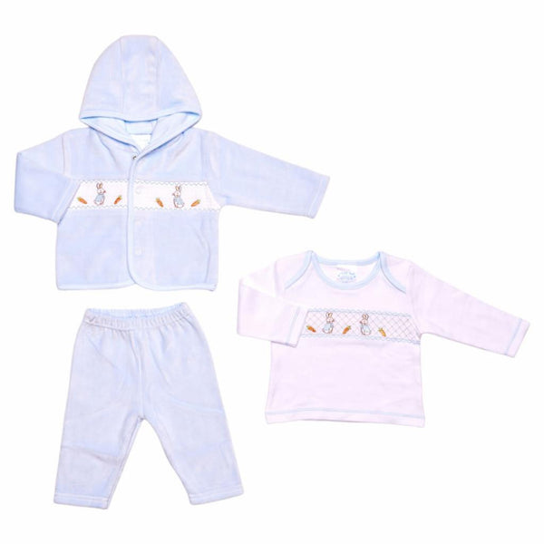 Traditional Baby Boys Blue Peter Rabbit Inspired 3PC Set