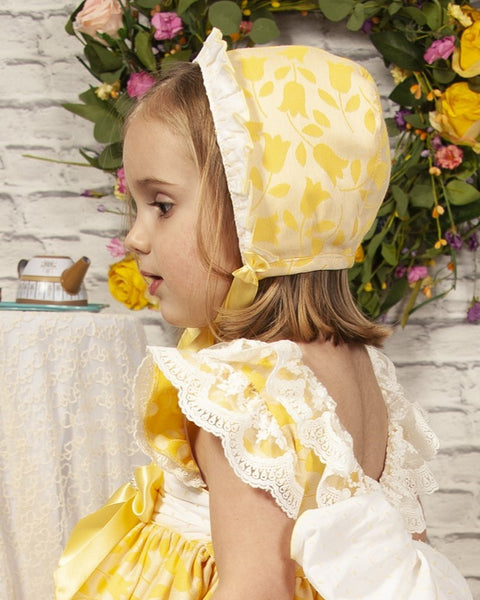 Sonata SS23 Spanish Girls Lemon Easter Puffball Dress PC2307 - MADE TO ORDER