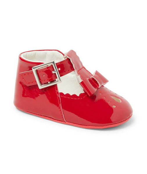 Traditional Baby Girls Soft Soled Patent Shoes