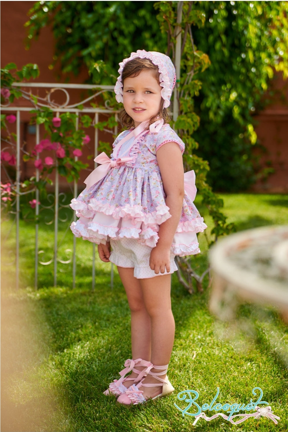 Belcoquet SS21 Baby Girls Cupcake Dress Set. Spanish Baby Boutique. My Fair Baby Boutique