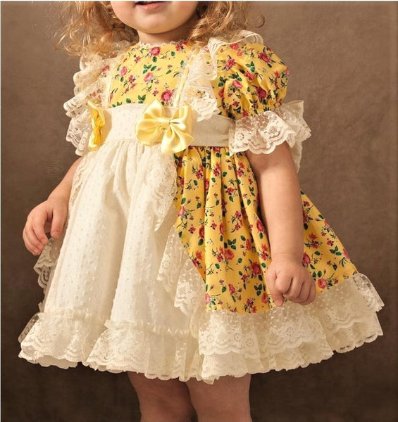 Sonata Spanish Girls Floral Lula Puffball Dress VE2128 - MADE TO ORDER