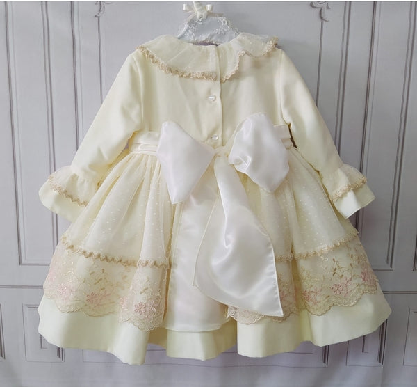 Sonata AW21 Alizee Cream Puffball Dress - MADE TO ORDER