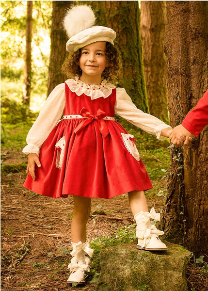 Sonata AW21 Leonie Red Puffball Dress - MADE TO ORDER