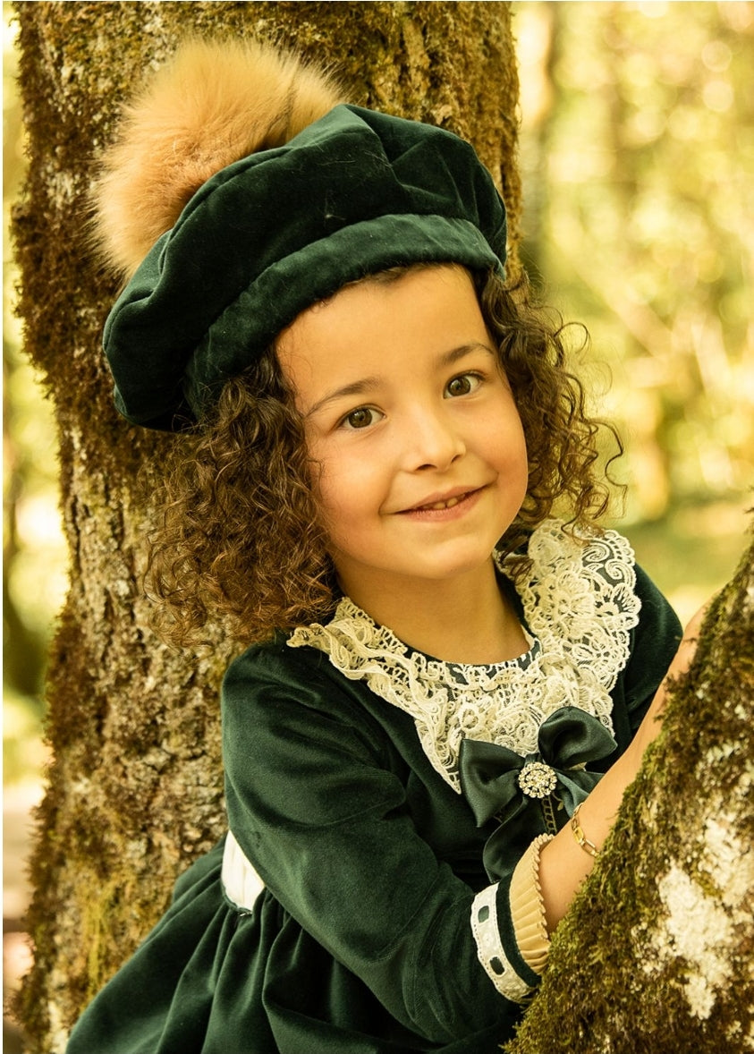 Sonata Green Camille Beret - MADE TO ORDER