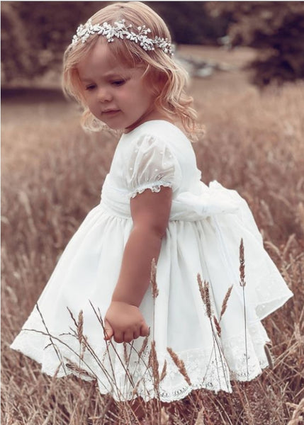 Sonata Spanish Girls White Lace Paloma Special Occassion/Christening Dress - MADE TO ORDER