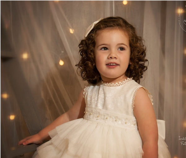 Sonata Spanish Girls Ivory Tulle Special Occassion/Christening Dress - MADE TO ORDER