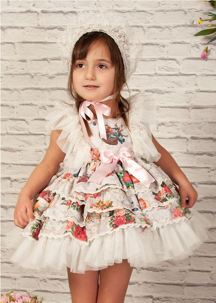 Sonata SS22 Spanish Girls Easter Puffball Dress VE2206 - MADE TO ORDER
