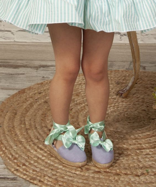 Sonata SS22 Girls Lilac & Mint Summer Shoes - PREORDER