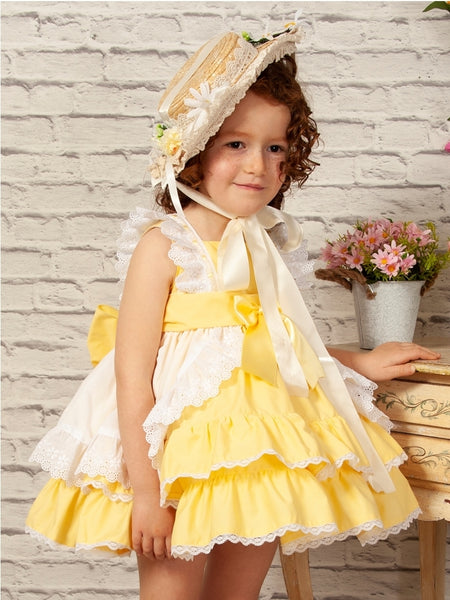 Sonata SS22 Spanish Girls Lemon Puffball Dress - MADE TO ORDER