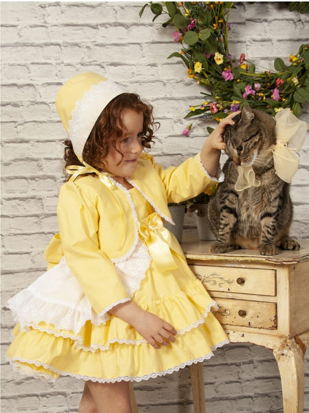 Sonata SS22 Spanish Girls Lemon Puffball Dress - MADE TO ORDER