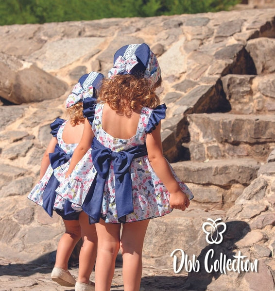 DBB Collection SS22 Baby Girls Lana Butterfly Dress Set 9301 - 6,12m