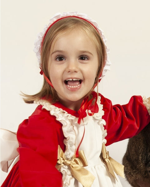 Sonata AW22 Spanish Girls Red Christmas Bonnet IN2242- MADE TO ORDER