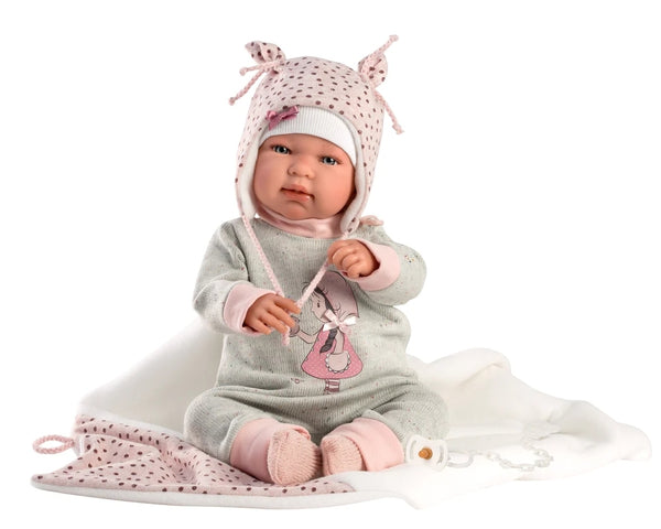 Spanish Llorens Tina Crying Baby Girl Doll 84460 - IN STOCK NOW